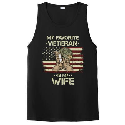 Army Veterans Day My Favorite Veteran Is My Wife PosiCharge Competitor Tank