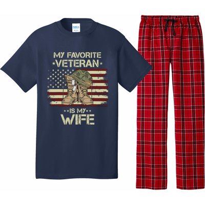 Army Veterans Day My Favorite Veteran Is My Wife Pajama Set