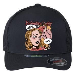 Anti Valentines Day Feminist Comic Flexfit Unipanel Trucker Cap