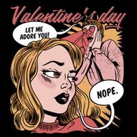 Anti Valentines Day Feminist Comic Toddler Hoodie
