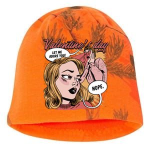 Anti Valentines Day Feminist Comic Kati - Camo Knit Beanie