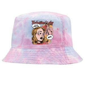 Anti Valentines Day Feminist Comic Tie-Dyed Bucket Hat