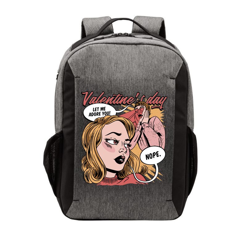Anti Valentines Day Feminist Comic Vector Backpack