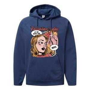 Anti Valentines Day Feminist Comic Performance Fleece Hoodie