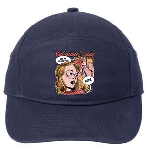 Anti Valentines Day Feminist Comic 7-Panel Snapback Hat