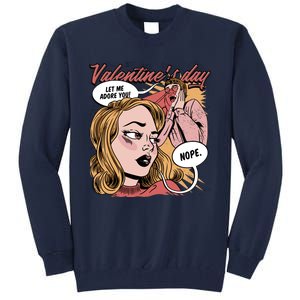 Anti Valentines Day Feminist Comic Tall Sweatshirt