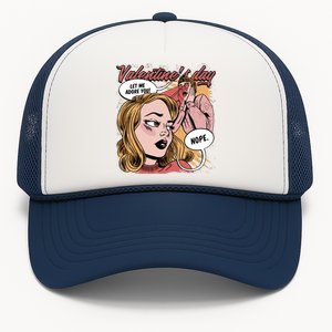 Anti Valentines Day Feminist Comic Trucker Hat