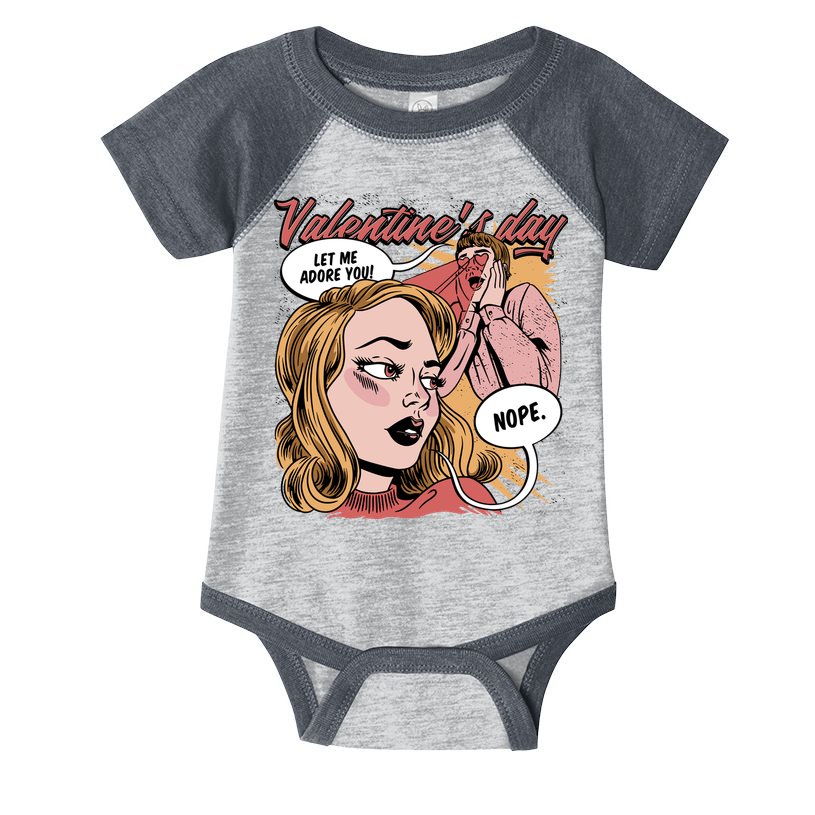 Anti Valentines Day Feminist Comic Infant Baby Jersey Bodysuit