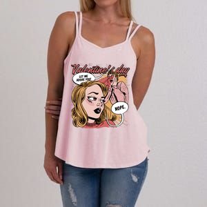 Anti Valentines Day Feminist Comic Women's Strappy Tank