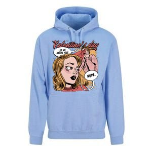 Anti Valentines Day Feminist Comic Unisex Surf Hoodie