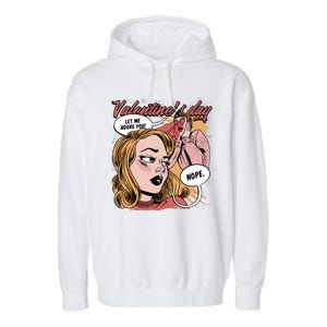 Anti Valentines Day Feminist Comic Garment-Dyed Fleece Hoodie