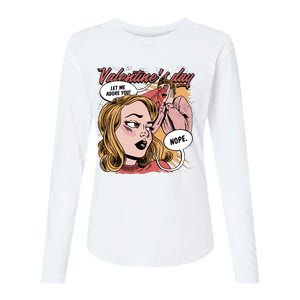 Anti Valentines Day Feminist Comic Womens Cotton Relaxed Long Sleeve T-Shirt