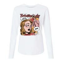 Anti Valentines Day Feminist Comic Womens Cotton Relaxed Long Sleeve T-Shirt