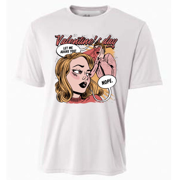 Anti Valentines Day Feminist Comic Cooling Performance Crew T-Shirt