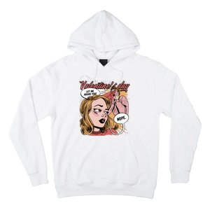 Anti Valentines Day Feminist Comic Hoodie