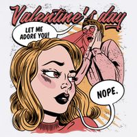 Anti Valentines Day Feminist Comic Tall T-Shirt
