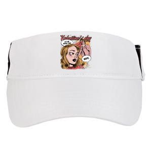 Anti Valentines Day Feminist Comic Adult Drive Performance Visor