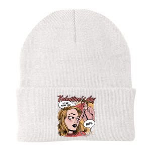 Anti Valentines Day Feminist Comic Knit Cap Winter Beanie