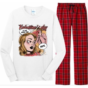 Anti Valentines Day Feminist Comic Long Sleeve Pajama Set