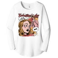 Anti Valentines Day Feminist Comic Women's Perfect Tri Tunic Long Sleeve Shirt