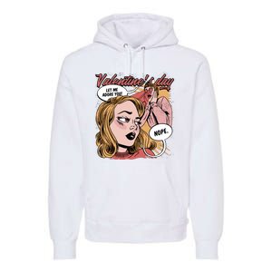 Anti Valentines Day Feminist Comic Premium Hoodie