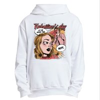 Anti Valentines Day Feminist Comic Urban Pullover Hoodie