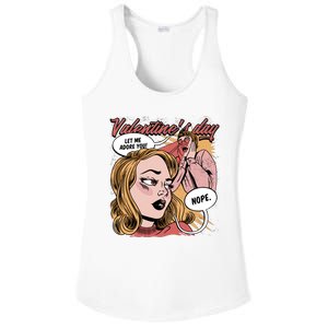 Anti Valentines Day Feminist Comic Ladies PosiCharge Competitor Racerback Tank