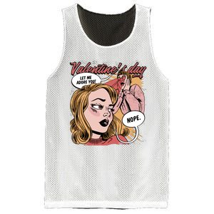 Anti Valentines Day Feminist Comic Mesh Reversible Basketball Jersey Tank