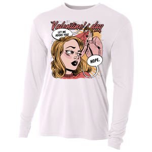 Anti Valentines Day Feminist Comic Cooling Performance Long Sleeve Crew