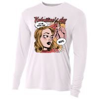 Anti Valentines Day Feminist Comic Cooling Performance Long Sleeve Crew