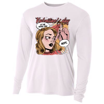 Anti Valentines Day Feminist Comic Cooling Performance Long Sleeve Crew