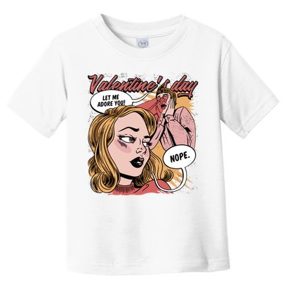 Anti Valentines Day Feminist Comic Toddler T-Shirt