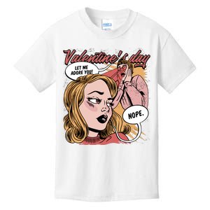 Anti Valentines Day Feminist Comic Kids T-Shirt