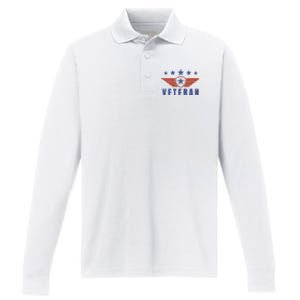 American Veteran Day Performance Long Sleeve Polo