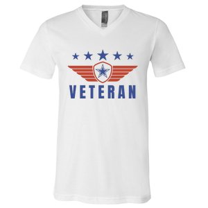 American Veteran Day V-Neck T-Shirt