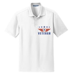 American Veteran Day Dry Zone Grid Polo