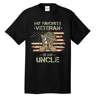 Army Veterans Day My Favorite Veteran Is My Uncle Tall T-Shirt