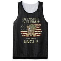 Army Veterans Day My Favorite Veteran Is My Uncle Mesh Reversible Basketball Jersey Tank