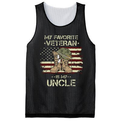 Army Veterans Day My Favorite Veteran Is My Uncle Mesh Reversible Basketball Jersey Tank