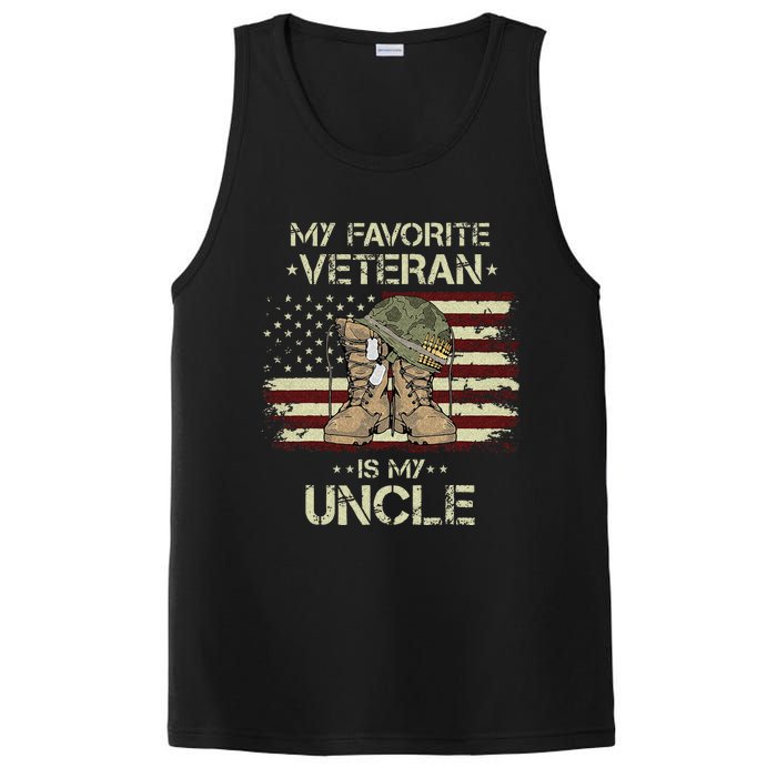 Army Veterans Day My Favorite Veteran Is My Uncle PosiCharge Competitor Tank