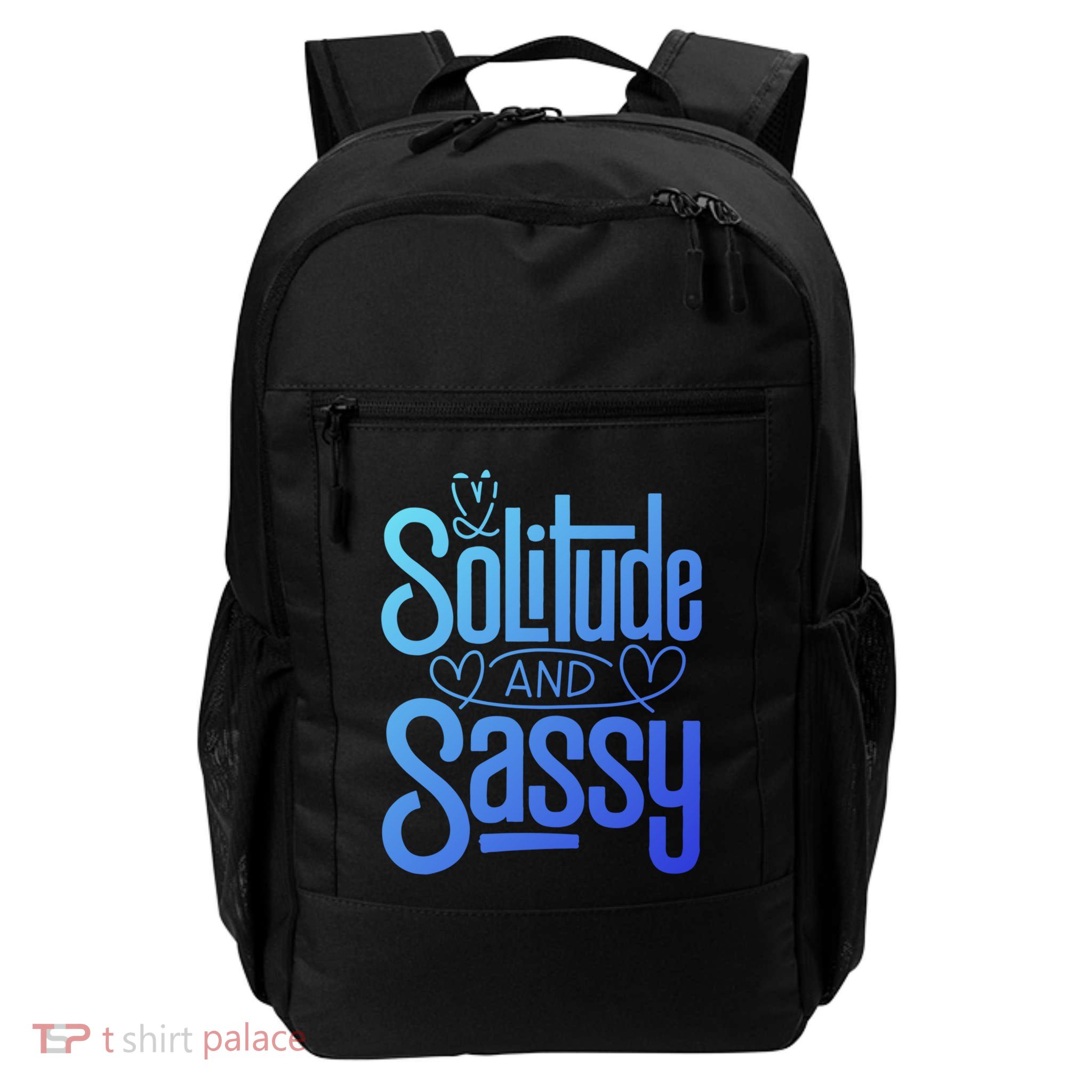 Anti Valentine Day Solitude And Sassy Vibes Gift Daily Commute Backpack