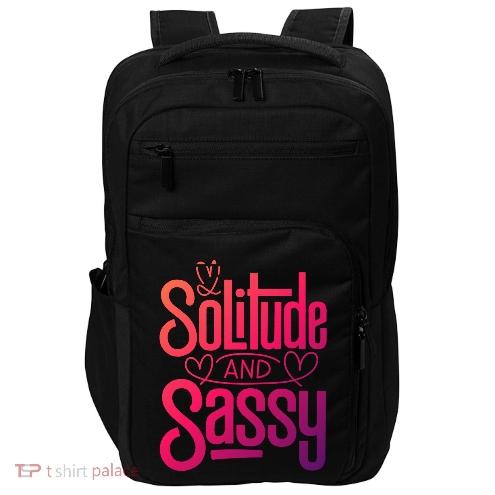 Anti Valentine Day Solitude And Sassy Vibes Gift Impact Tech Backpack