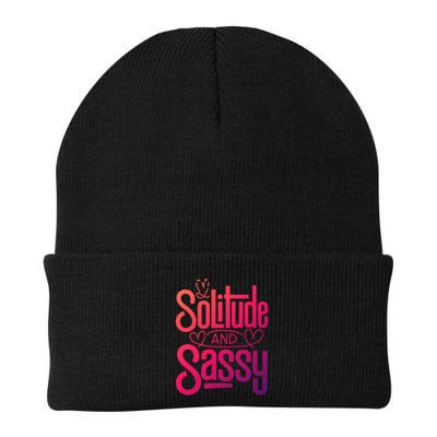 Anti Valentine Day Solitude And Sassy Vibes Gift Beanie