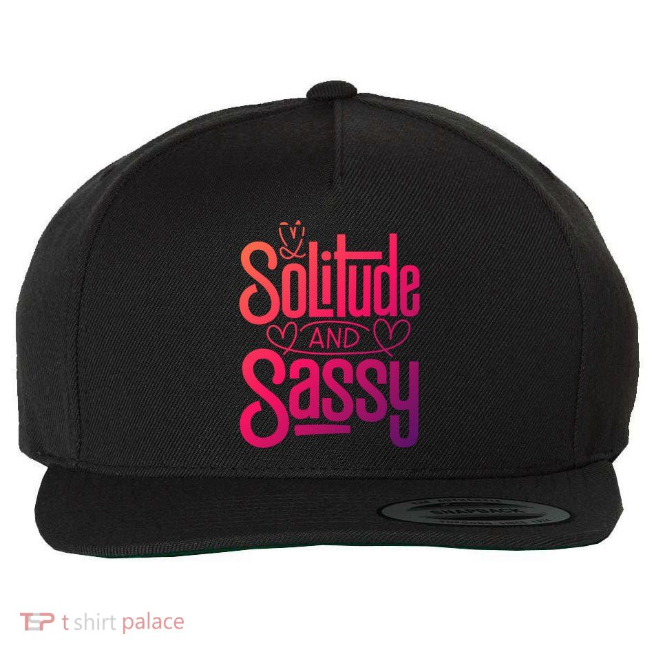 Anti Valentine Day Solitude And Sassy Vibes Gift Wool Snapback Cap
