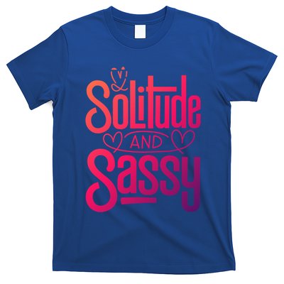 Anti Valentine Day Solitude And Sassy Vibes Gift T-Shirt