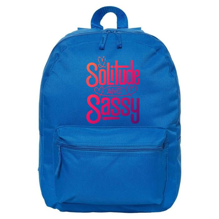 Anti Valentine Day Solitude And Sassy Vibes Gift 16 in Basic Backpack