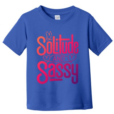 Anti Valentine Day Solitude And Sassy Vibes Gift Toddler T-Shirt