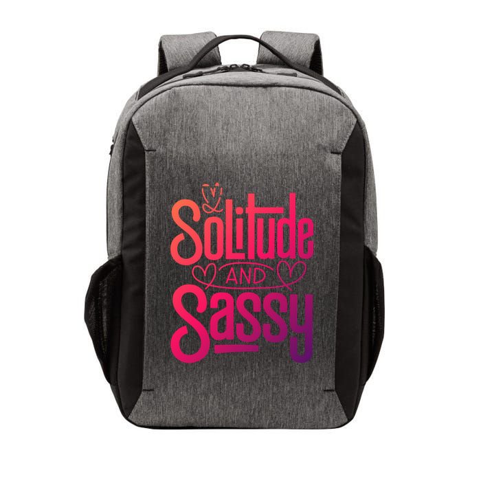 Anti Valentine Day Solitude And Sassy Vibes Gift Vector Backpack