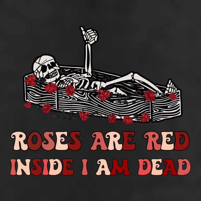 Anti Valentines Day Skeleton Roses Are Red Inside IM Dead Cool Gift 11oz C Handle Ceramic Mug