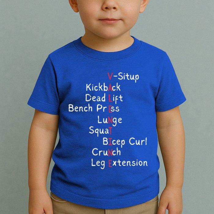 A Valentines Day Gym Workout Exercises Toddler T-Shirt